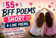50+ BFF Poems Short 💕 4-Line Best Friend Poems